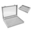 Pin Display Case Transparent Glass Dustproof Pin Collection Display Box