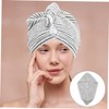 WOONEKY Coral Fleece Shower Hair Cap Super Absorbent Bath Towel