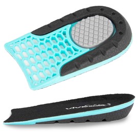 VIVEsole Plantillas para aumentar la altura, Alivio de la fascitis plantar, Plantillas para zapatos para hombres y mujeres, Copas ortopédicas para levantar el talón para el dolor de pies Pequeña