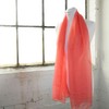Basic Sense Plain Chiffon Soft Sheer Scarf, Coral