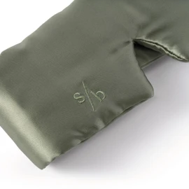 Sweet Bee Weighted Mulberry Blackout Silk Sleep Mask - Calming Sage