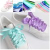 JK Home 5 Pairs 120cm Flat Satin Ribbon Shoe Laces