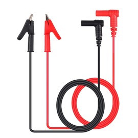 Multimeter Test Leads ALLmeter 1 Pair 15A 1000V Banana Plug to Alligator Clip Test Cable,100cm/3.28ft,15A Rated Current,1000V Max Voltage for Multimeter 0.8M 4mm Heavy Duty Test Cable Crocodile Clamps