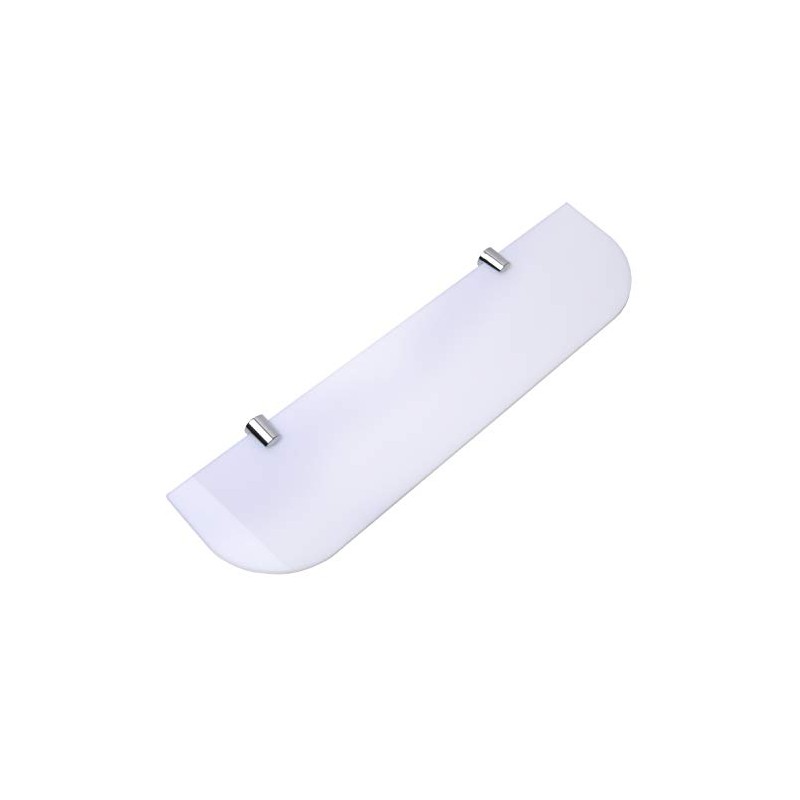 BSM Marketing Wall Mounted Floating Acrylic Shelf (Curved Edges) with