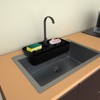 Sink Drain Basket Splash Proof Silicone Vegetable Food Strainer for