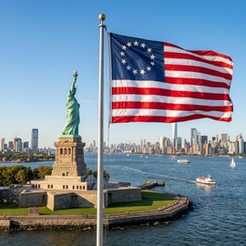 JRED Betsy Ross Flags for Outside, 3x5 Ft 13 Stars American Flag Heavy Duty, USA Embroidered Stars Tear Proof Sewn Stripes Banner for 4th of July, 250th Anniversary of USA