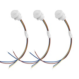 3 Packs Motion Sensor Light Switch, PIR Sensor Smart Detection Switch, 85-265V 40W, Ceiling or Wall Mount Smart Light Switch for LED Lamp, Bulb Light and More