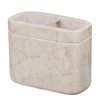 Creative Home Champagne Marble Notch Toothbrush Holder