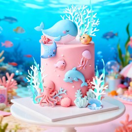 decorazioni torte compleanno sotto il mare regali festa tema oceano