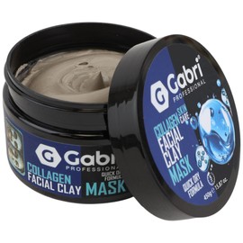 Gabri Professional Facial Clay Mask 450g, Natural Calcium Face Masks Skincare for Deep Cleanse, Peel Off, Blackhead Remover, Tightens Skin for A Healthier Complexion for Women, Men (Collagen)