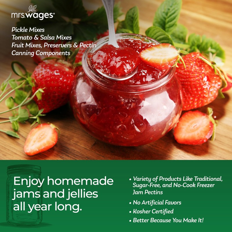 Mrs. Wages Fruit Pectin Home Jell | Easy-To-Use | Fast