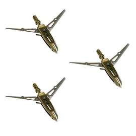 NEW ARCHERY PRODUCTS Killzone Maxx 2 Blade Rear-Deploying 100 Grain Cut-On-Contact Tip Mechanical Broadheads with 2 3/8" Cutting Diameter & Spring-Clip Design - 3 Pack