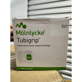 Tubigrip Molnlycke Tubigrip F Size, 4 in. x 10m Roll, Natural Color, Exp 8/28