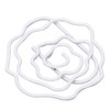 100pcs Rose Shape Paper Clips Increased Slip Resistance Lightweight Metallic
