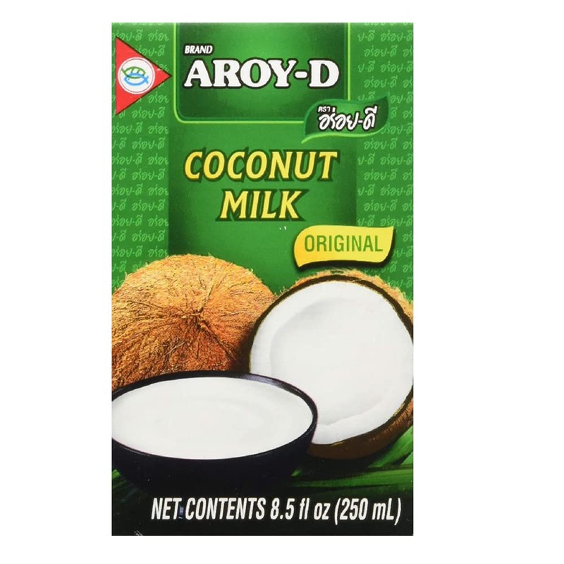 Aroy-D Coconut Milk 8.5 Fluid Ounce (250ml) (Coconut Milk 8.5oz,