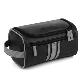 VACNASE Vancase Toiletry Bag for Men Vintage Leather Dopp Kit Hanging Shaving Bag Portable Bathroom Shower Organizer for Travel Accessories