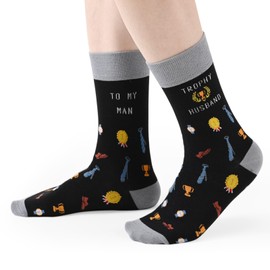 P PARATU Funny Husband Socks, Best Husband Ever Gifts, Valentine Gifts For Husband From Wife