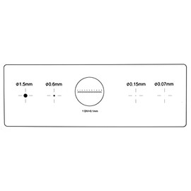 TOSUKKI Microscope Calibration Ruler Slide,4-Scales and 0.1mm Line Resolution,Microscope Calibration Grid/Microscope Camera Calibration Slide/Microscope Reticle/Micrometer Ruler for Microscope