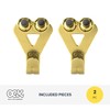 OOK 50025 Professional Picture Hangers, Art Hangers, Brass, Reusable Picture