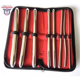 MD 8 Pcs Hegar Dilator Set Uterine Urethral Diagnostic Cervical Sounds