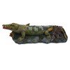 Fonowx Aquarium Crocodile Air Stone Crocodile Figurine Air Bubbler for