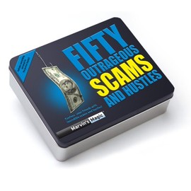 Marvin's Magic Fifty Outrageous Scams and Hustles Magic Box Set (in a Tin Gift Box) Professional Magic Made Easy