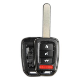 KeylessOption Keyless Entry Remote Uncut Key Case Fob Shell Cover Replacement