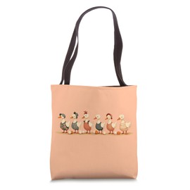 Six Geese A-Laying Cut-Out Stencil-Style 4 Tote Bag