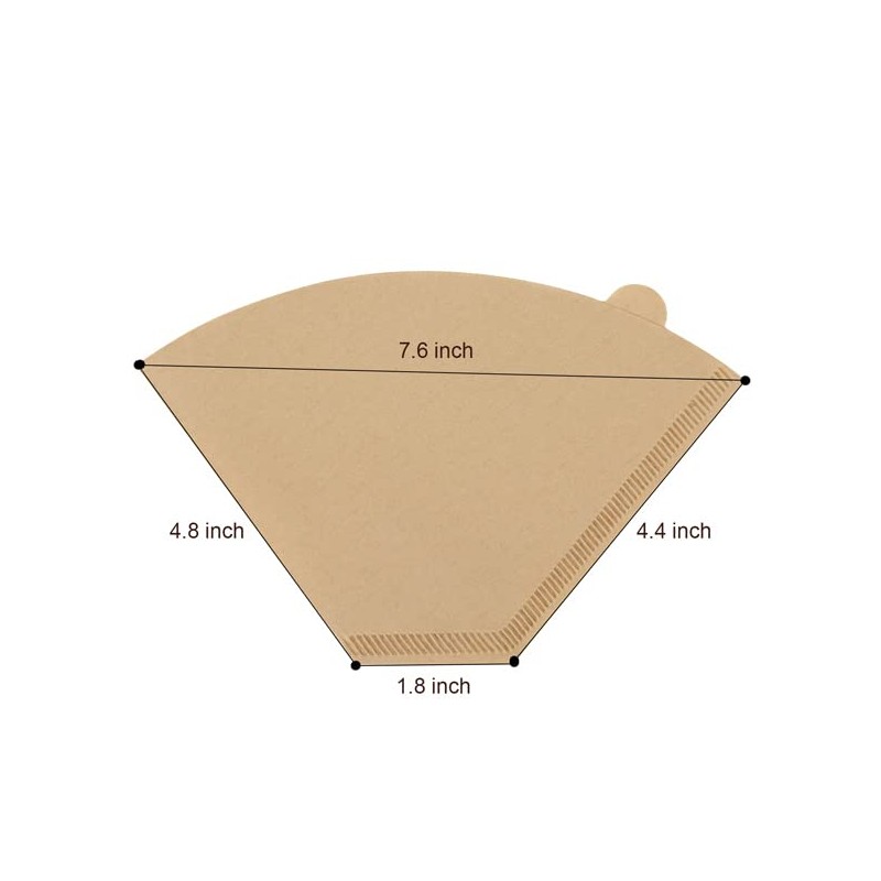 100pcs Disposable Coffee Paper Filters Compatible with Cuisinart Coffee Maker