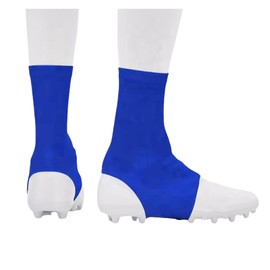 Sanseenia Football Spats/Cleat Covers, Cleat Socks, Cleat Sleeves for Soccer, Lacrosse, Baseball & Softball Youth Adults, Cleat Spats Keeps Cleats Tied Turf Pellets Out (Blue, Small)