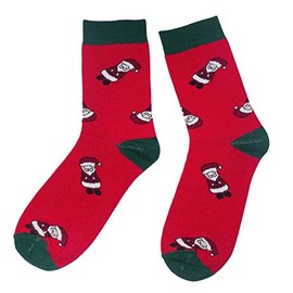 Weri Spezials Men’s Merry Christmas Socks with Funny Santa Claus Available in several patterns and colours. - Red Santa Claus, size: 43-46