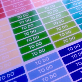 "Handmade" 84 To Do Stickers for Various Types of Planners - Fits EC Vertical (#186)