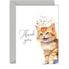 Thank You Cards for Thanks - Party Cat Kitten -