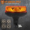 Yuanjoy LED Warning Light Amber, 12/24V Brackets Yellow Warning Light,