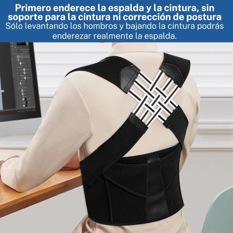Chaleco Corrector De Postura Ortopédico Lumbar Unisex