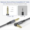 Elebase Paquete de 2 cables TRS para instrumentos de 1/4