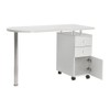 TREATLIFE HOME Elegant and Sturdy Manicure Nail Table with Drawer,