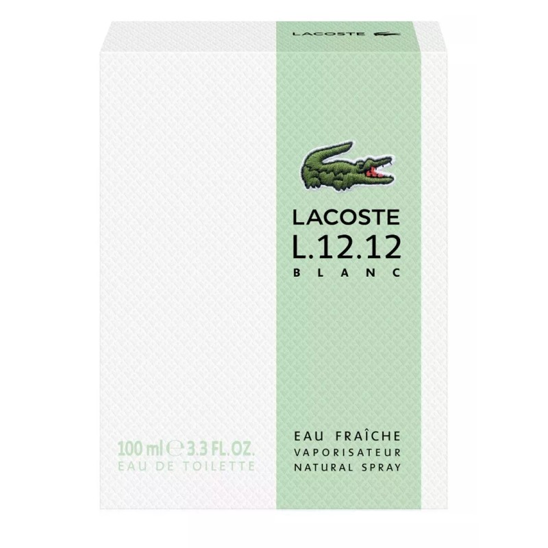 LACOSTE Men's L.12.12 Blanc Eau Fraîche Eau de Toilette Spray