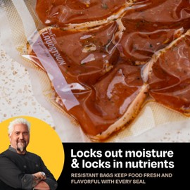 Guy Fieri's Flavortown Vacuum Sealing Rolls, 11” x 16 FT, 2 Count​