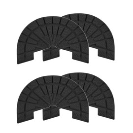 HARFINGTON 2pair Shoe Sole Protector for Sneakers Size 7-8 Self-Adhesive Non Slip Pad Heel Plates Repair for Men and Women, Black