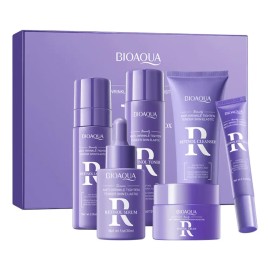 Kit Facial Retinol Antienvejecimiento Vitamina A Bioaqua 6 En 1