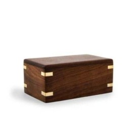 TOSQP27 Cremation Urn for Pet Cats Dogs Keepsake Ashes Burial Memorials Wood Funeral Box