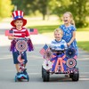 4th of July Bike Decorations Kit Includes Patriotic Tinsel Garlands