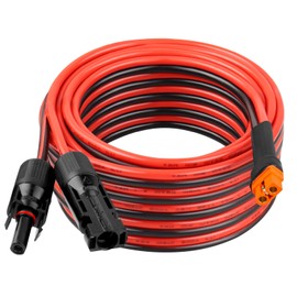 10AWG 25FT Solar to XT60i Extension Cable 3 6 10 35 50 75 100FT Heavy Duty Adapter Cable Connector XT60i Wire for Portable Power Station, Solar Panel, RV, Battery, Renewable Energy Applications