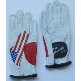 Classic Golf Men's Cabretta Leather USA Golf Gloves (Large)