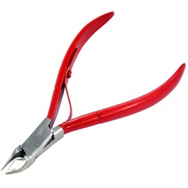 AAProTools 4" Professional Cuticle Nippers Acrylic Nail Clippers with Red Handle