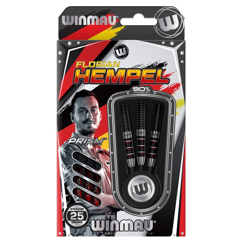 WINMAU Florian Hempel 25 g Professional Steeltip Tungsten Darts Set
