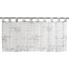 Elbersdrucke Loveletter 00 Bistro Curtain, White/Black, Semi-Transparent, 48 x 140
