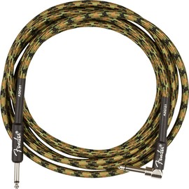 Fender Professional Series 10' Angled Instrument Cable- Woodland Camo