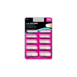 LA Colors 80 Count Nails French Overlap